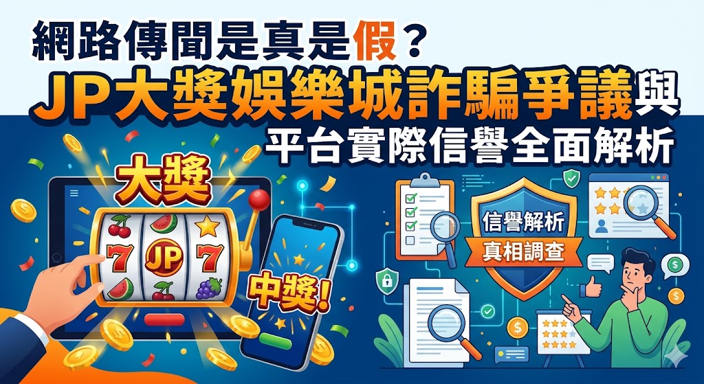 網路傳聞是真是假？JP大獎娛樂城詐騙爭議與平台實際信譽全面解析